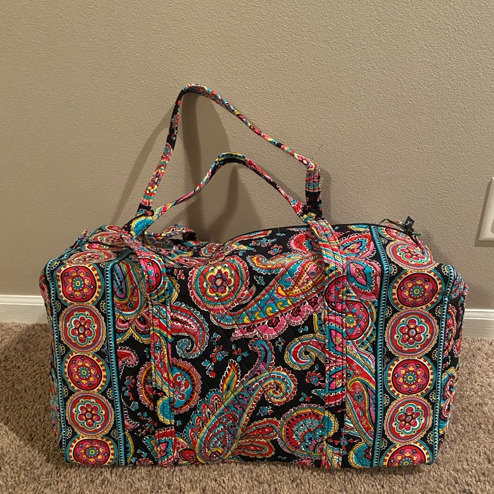 Vera Bradley Parisian Paisley Large Duffel Bag NWT